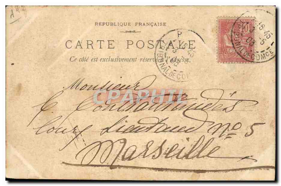 CPA Emile Loubet President de la Republique SM Edouard VII Roi de Grande Bretagne — Verso