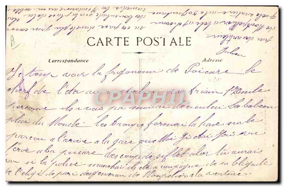 Raymond Poincaré — Fêtes Présidentielles de Montpellier — CPAPHIL — Reverso
