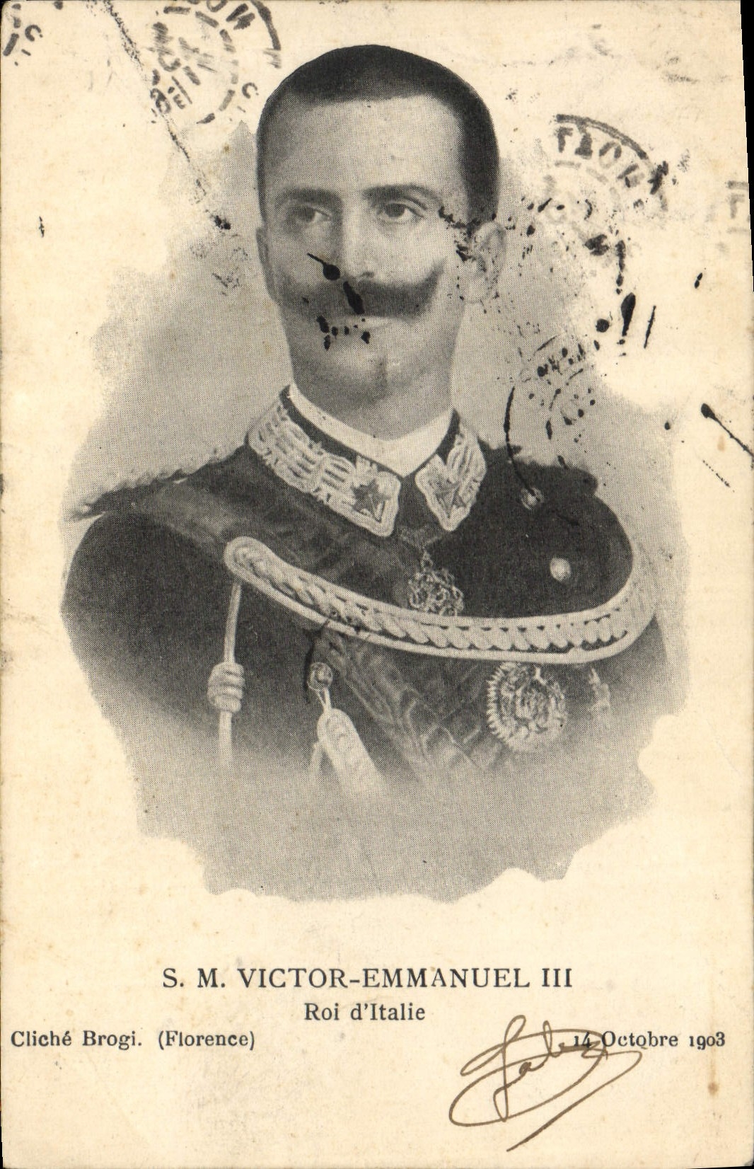 S.M. Victor-Emmanuel III — König von Italien — Cliché Brogi (Florenz)