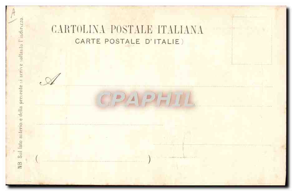 S.M. Vittorio Emanuele III Re d'Italia — portrait officiel — Cartolina Postale Italiana — Reverso