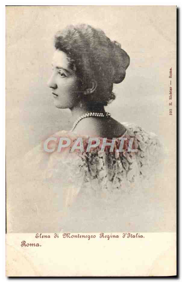 Elena de Montenegro, Reine d'Italie — E. Richter, Roma, n° 892