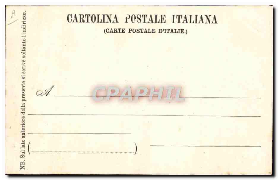 Elena de Montenegro, Reine d'Italie — E. Richter, Roma, n° 892 — Achterkant