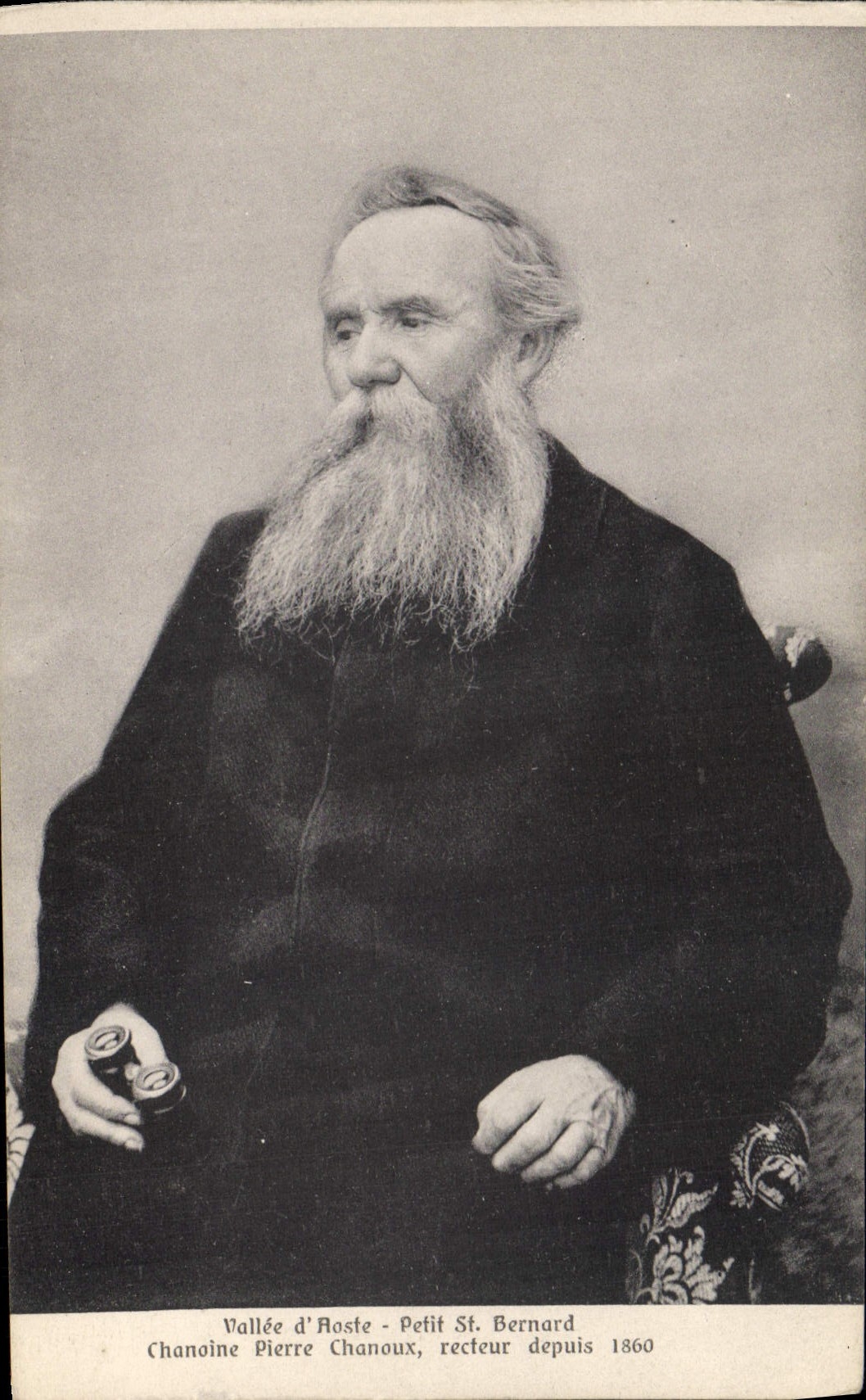 CPA Vallee d'Aoste Petit St Bernard Chanoine Pierre Chanoux recteur depuis 1860