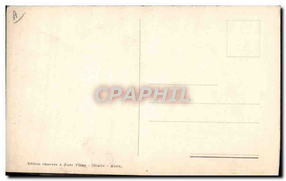 CPA Vallee d'Aoste Petit St Bernard Chanoine Pierre Chanoux recteur depuis 1860 — Verso
