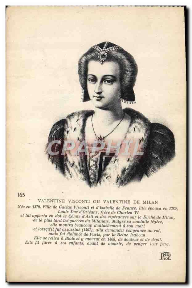 Valentine Visconti ou Valentine de Milan — n°165 — Neuroïen Frères, Paris