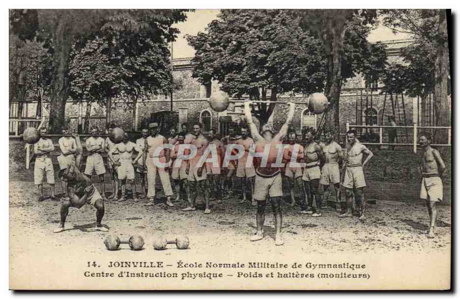 Joinville — École Normale Militaire de Gymnastique — Poids et haltères (moniteurs)