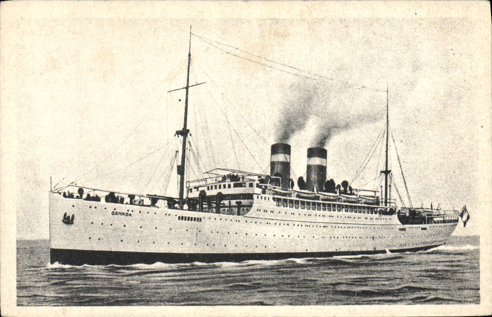 S.S. « CANADA » — navire de la ligne française Méditerranée — Fabre Line