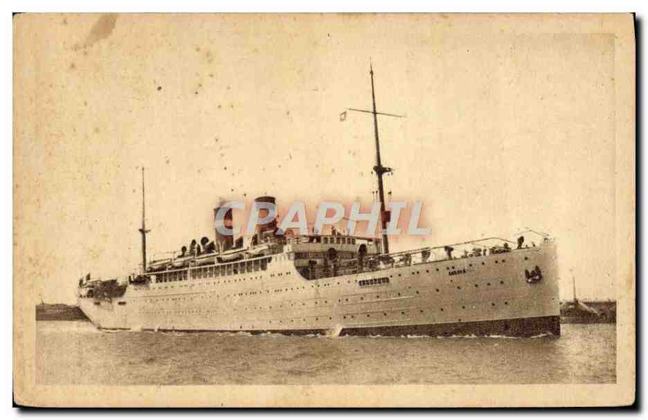 S.S. Sant'Anna — Navire de la Compagnie Fabre Line — éditeur inconnu - Recto