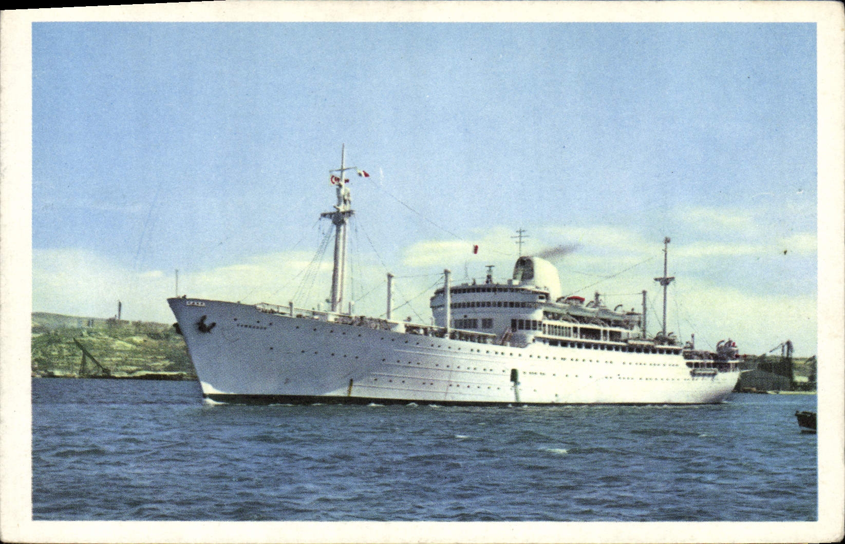 Paquebot "CAMBODGE" — Compagnie des Messageries Maritimes — imprimée en France