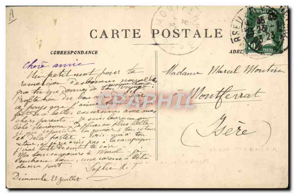 Paquebot Duc de Bragance — H. Grimaud & Cie - Marseille — Reverso