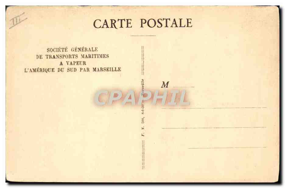 CPA Bateau SGTM Paquebot Campana  — Verso