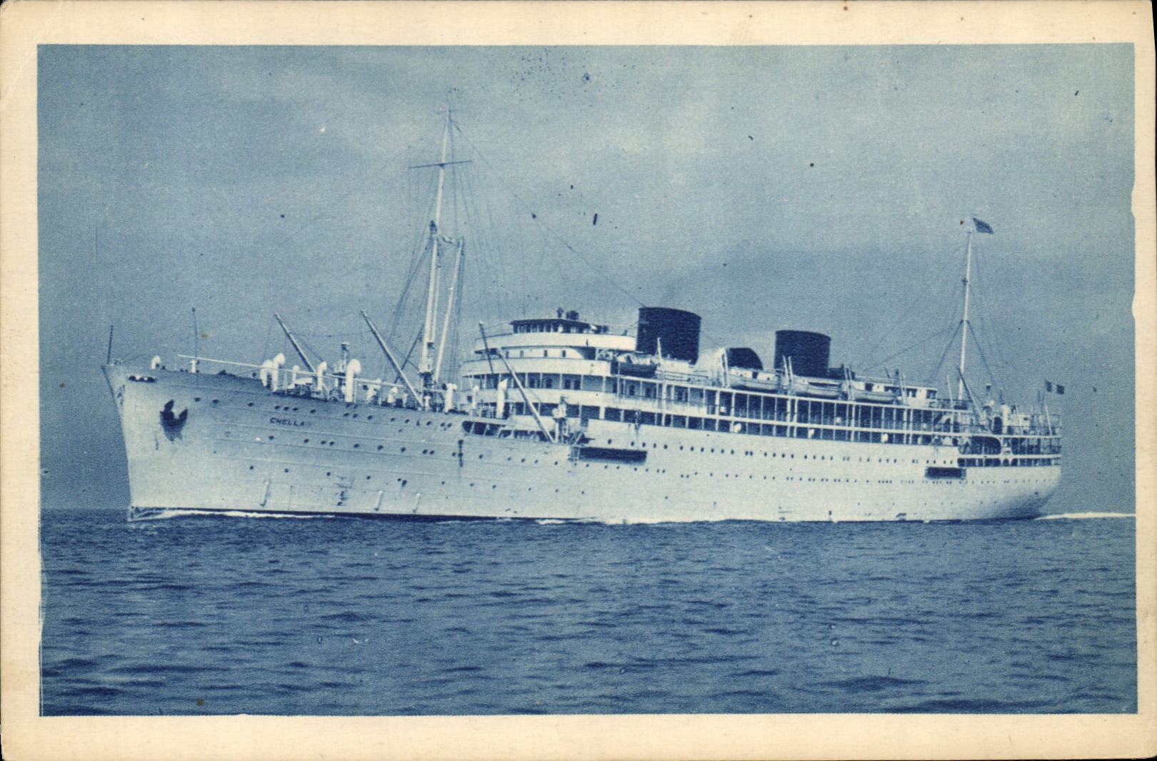 CPA Bateau Chella Compagnie Paquet