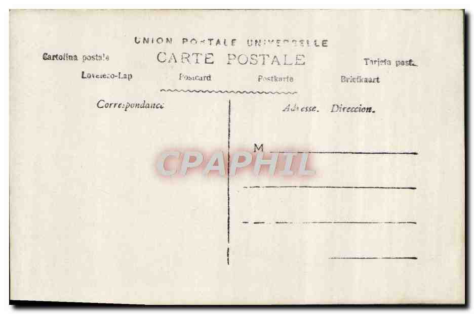 CPA Fantaisie Femme la puce — Verso