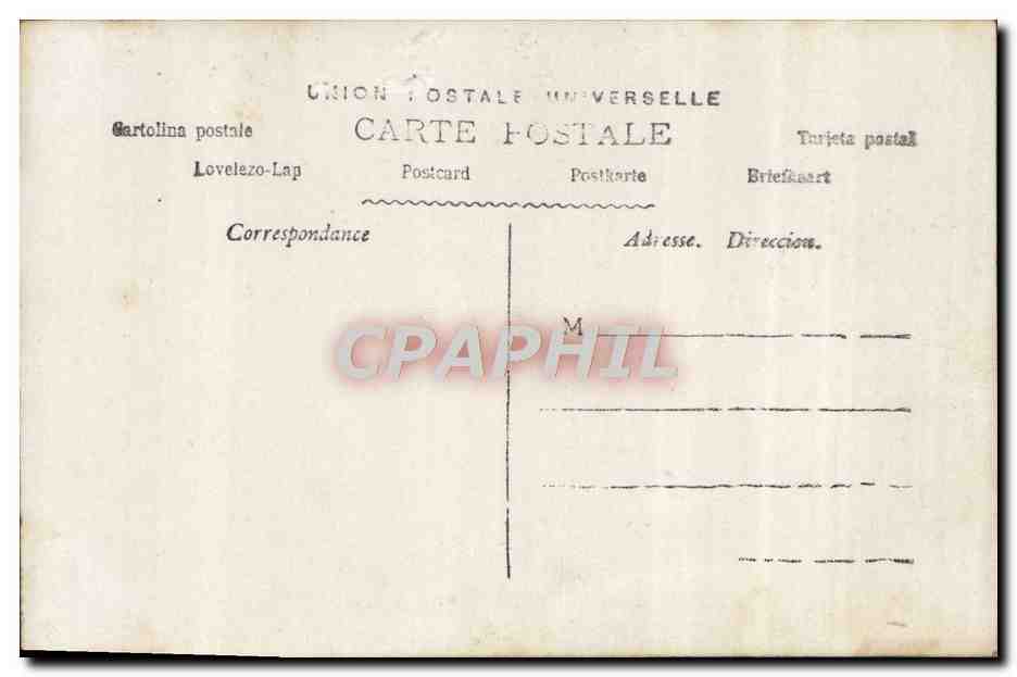 CPA Fantaisie Femme la puce — Verso