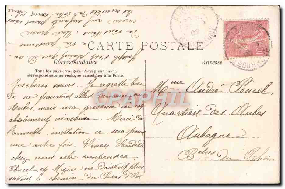 CPA Fantaisie Enfant — Verso