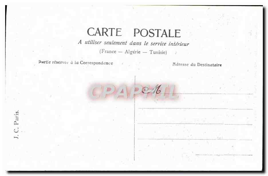 CPA Fantaisie Enfant Amoureuse Peche — Rückseite
