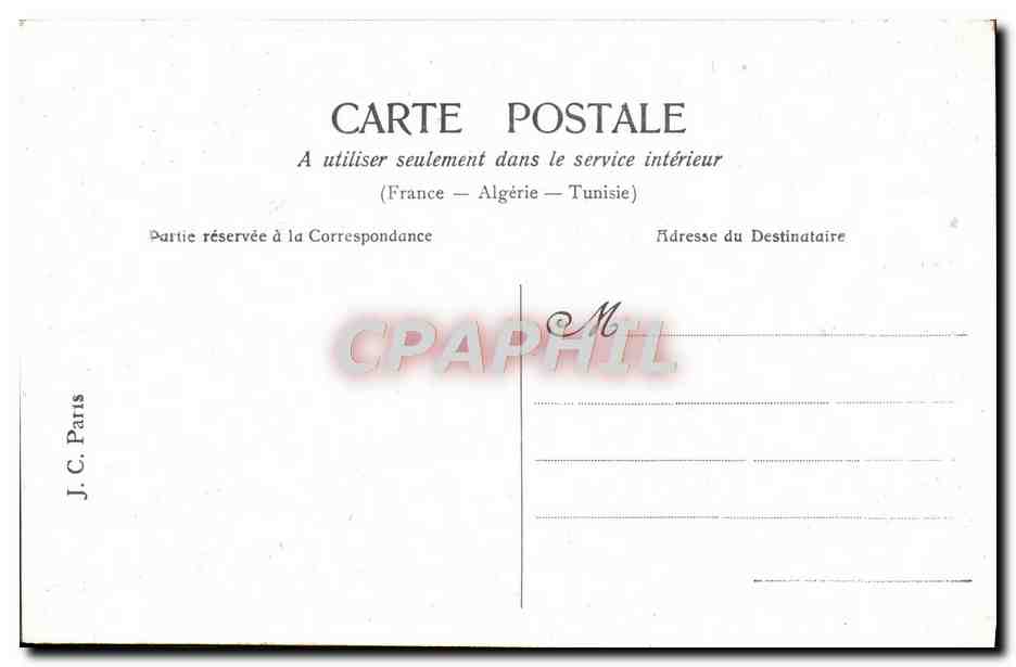 Amoureuse Pêche — poème satirique — J.C. Paris — Verso