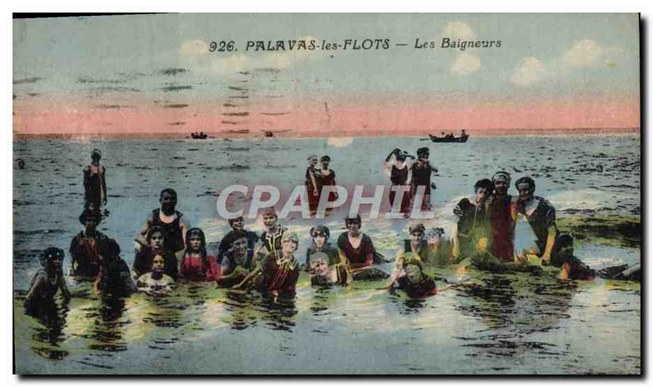 CPA Fantaisie Maillot de bain Femmes Palavas les Flots Les baigneurs