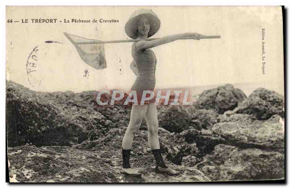 Le Tréport — La Pêcheuse de Crevettes — Édition Arnault, Le Tréport