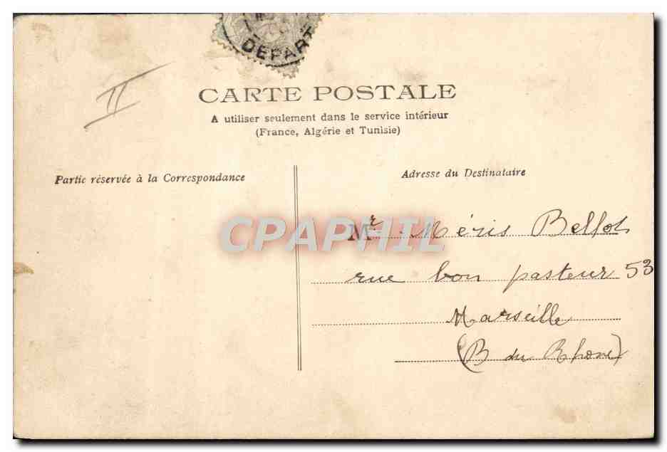 CPA Insecte Abeille Poisson Cigogne Miel Ruche — Rückseite
