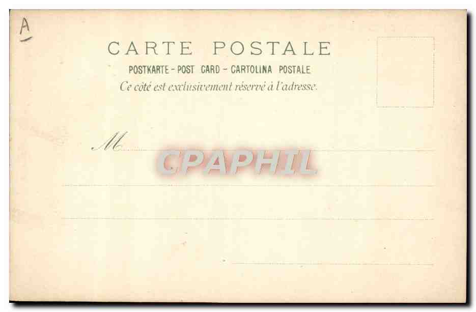 CPA Samaritaine Marseille Ange Grenouille Crapaud — Rückseite