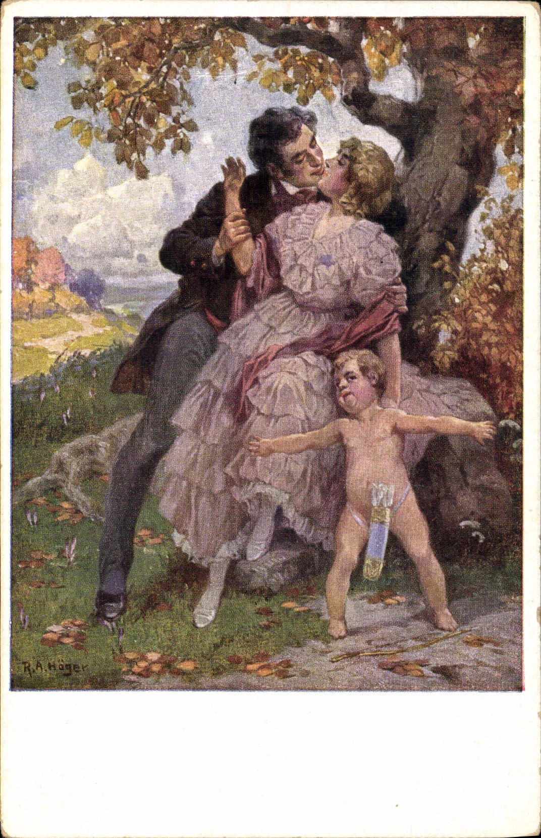 CPA Fantaisie Illustrateur Femme Ange Häger