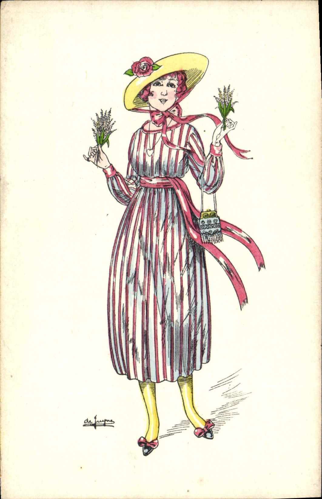 CPA Fantaisie Illustrateur De Juyne Femme