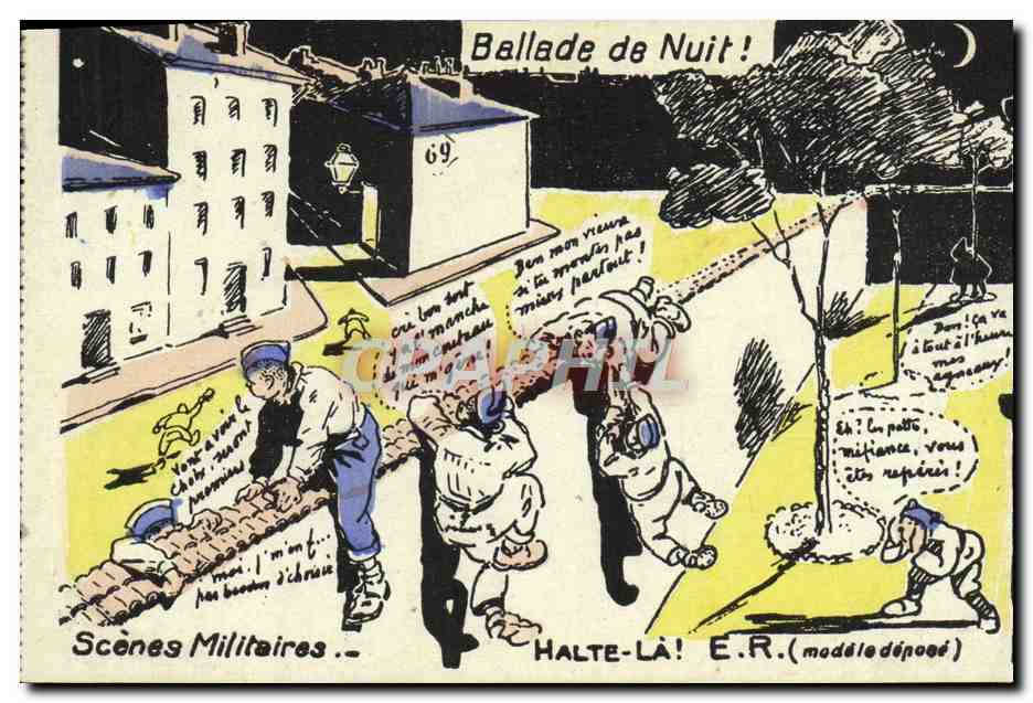 Scènes Militaires — Ballade de Nuit ! — E.R. (modèle déposé)