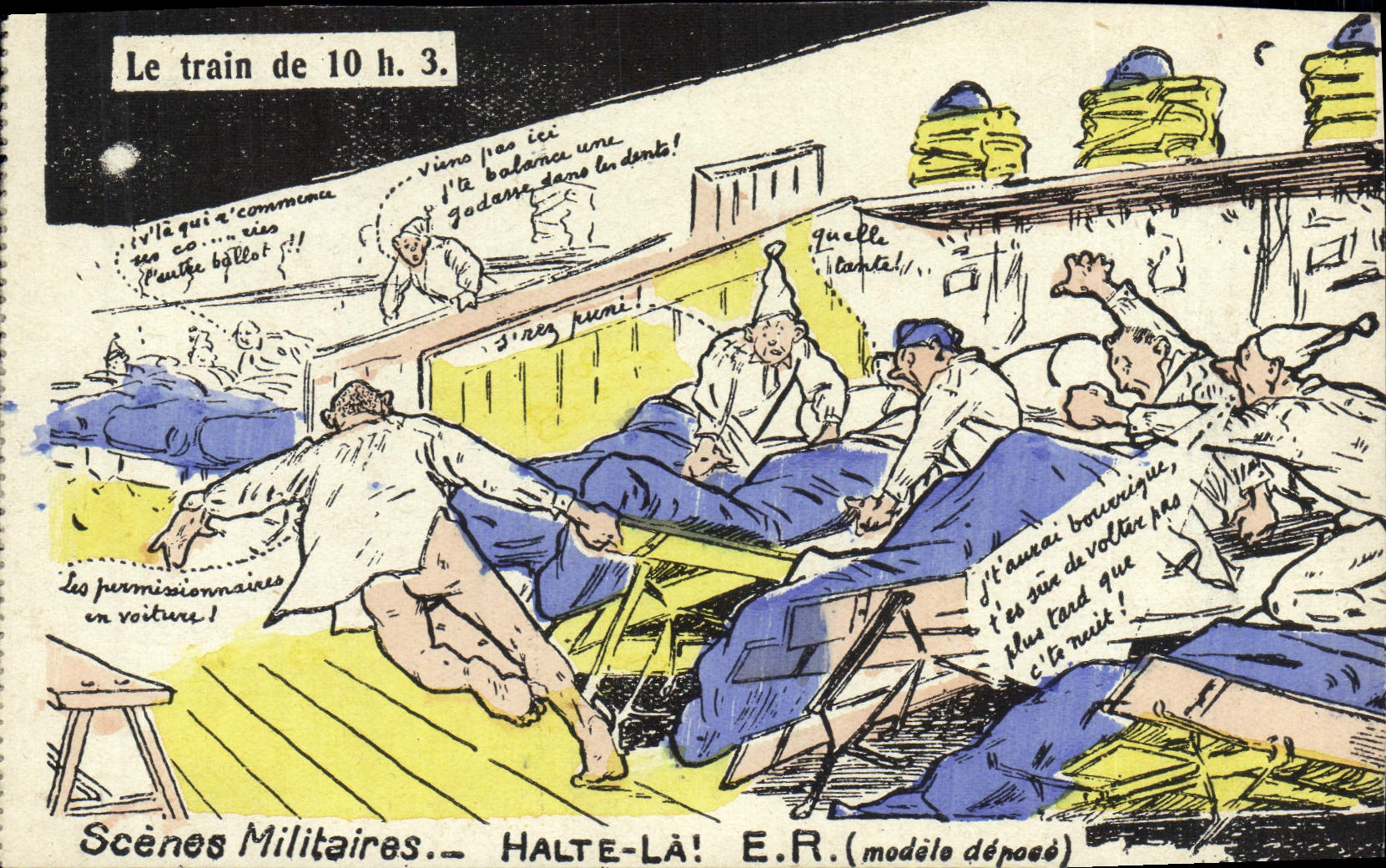 Scènes Militaires — HALTE-LÀ! — E.R. (modèle déposé)