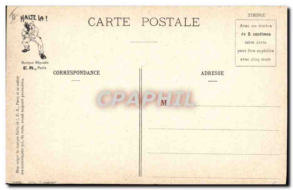 Scènes Militaires — A la Théorie — E.R., Paris, Modèle déposé n° 14877 — Reverso