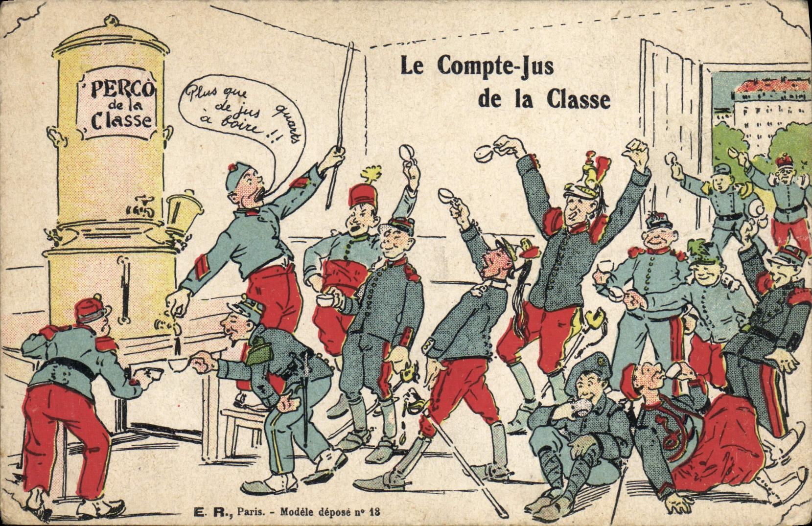 Le Compte-Jus de la Classe — Perco de la Classe — E. R., Paris, Modèle déposé n°18
