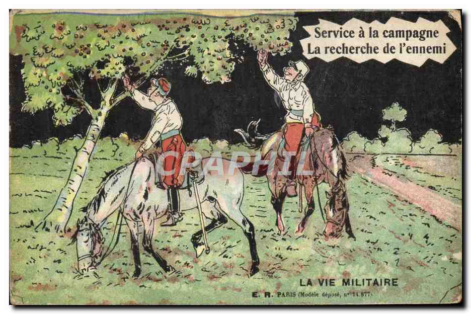 Service à la campagne — La recherche de l'ennemi — E.R. PARIS, n° 14.877