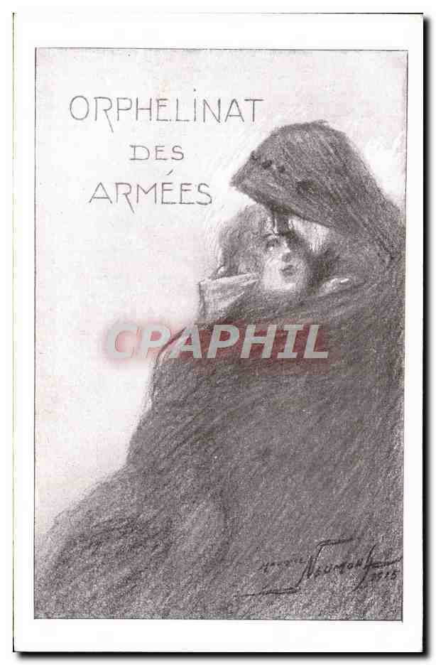 CPA Fantaisie Militaria Orphelinat des armees 