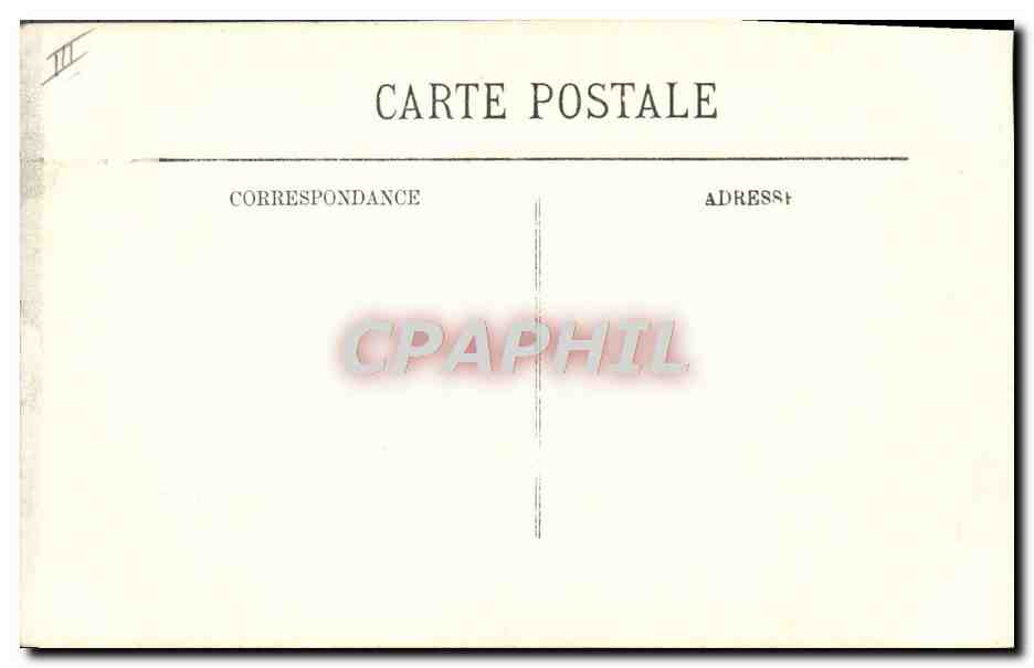CPA Folklore Types d'Auvergne La bourree — Verso