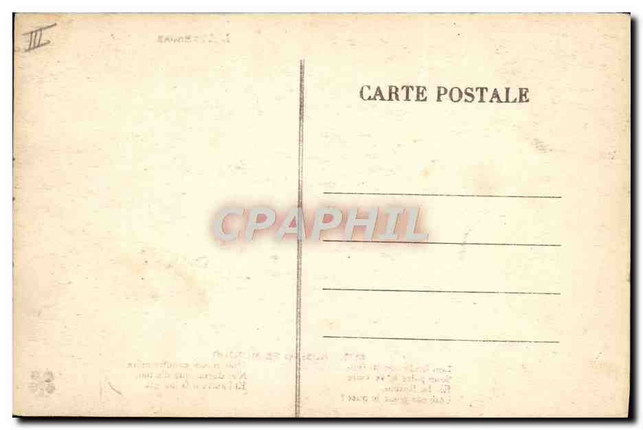 CPA Folklore Types d'Auvergne Rosino Se Morido  — Verso