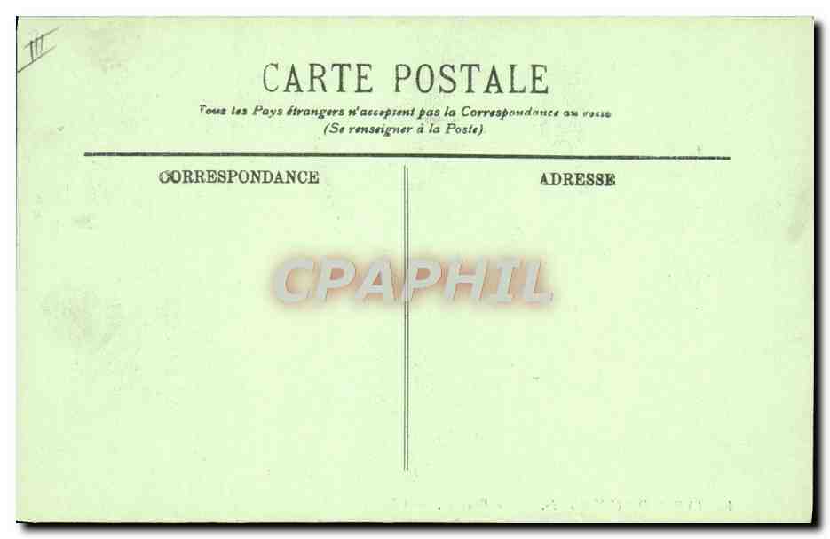 CPA Folklore Types d'Auvergne La bourree  — Verso