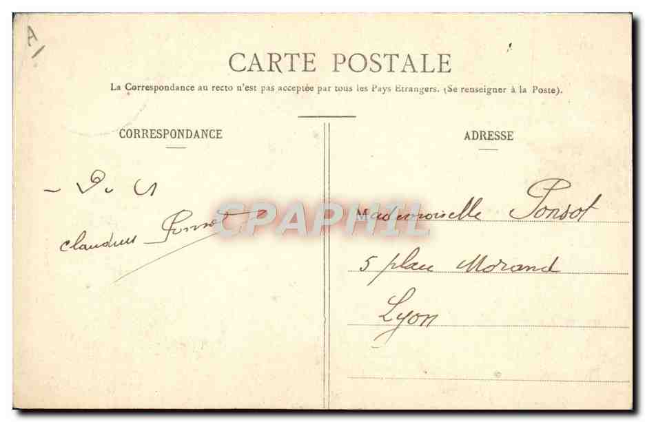 CPA Folklore Paysanne de la montagne  — Verso