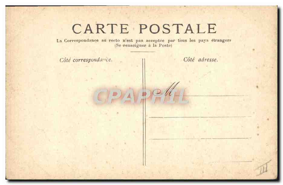 CPA Fallieres President de la Republique — Rückseite