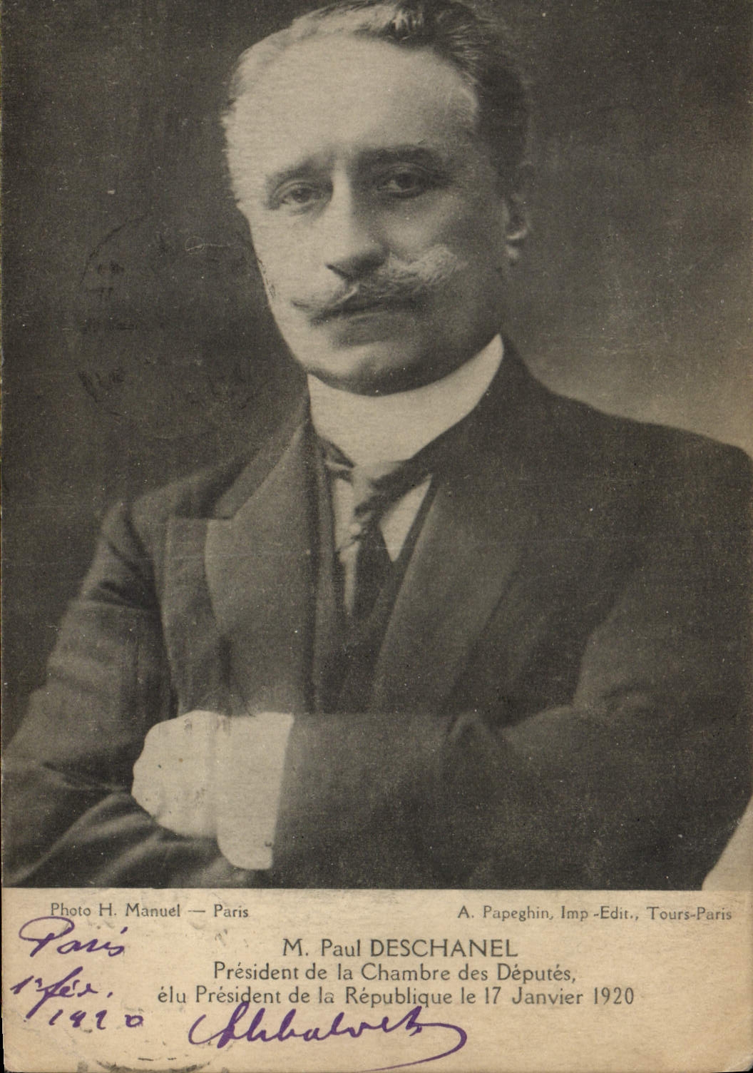 CPA Paul Deschanel President de la Chambre des Deputes elu President de la Republique