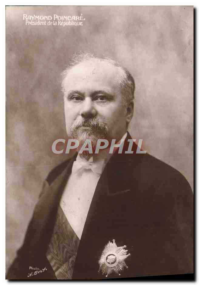 Raymond Poincaré — Président de la République — Photo A. Bert