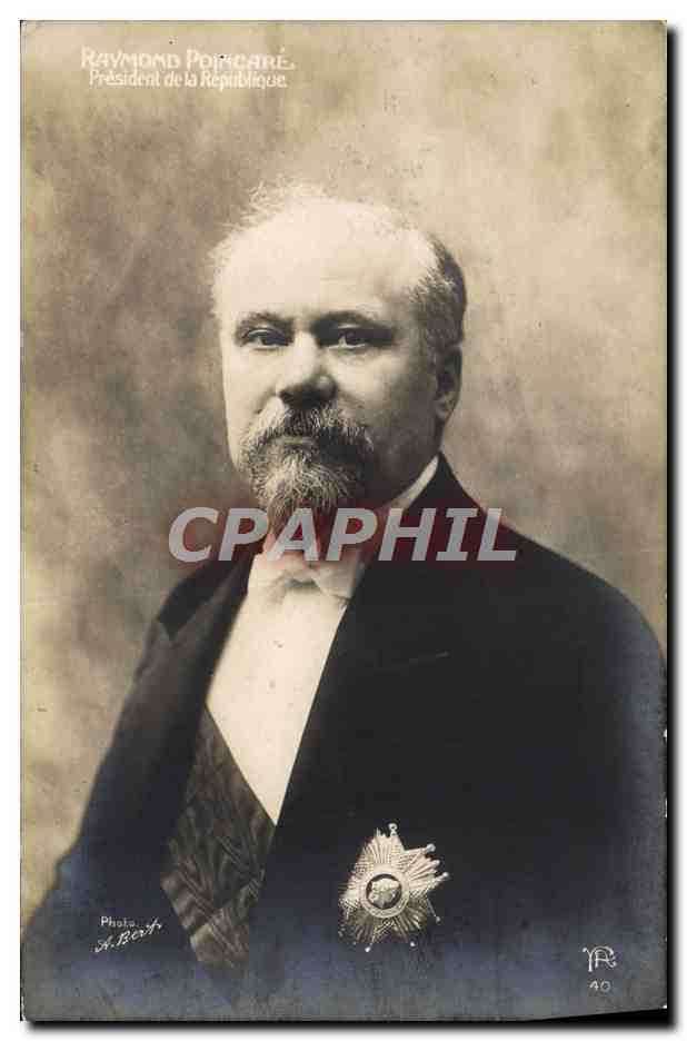 Raymond Poincaré — Président de la République — Photo Sh. Béth