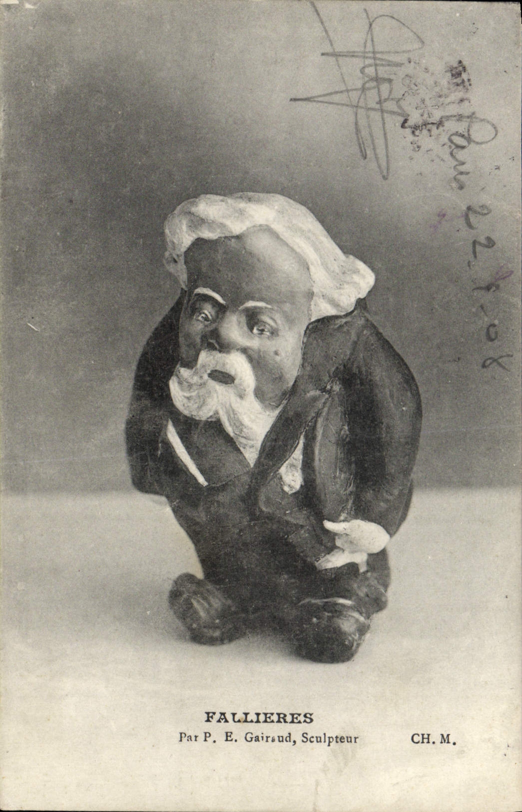 Statuette de P. E. Gairsaud — Sculpteur — CH.M.