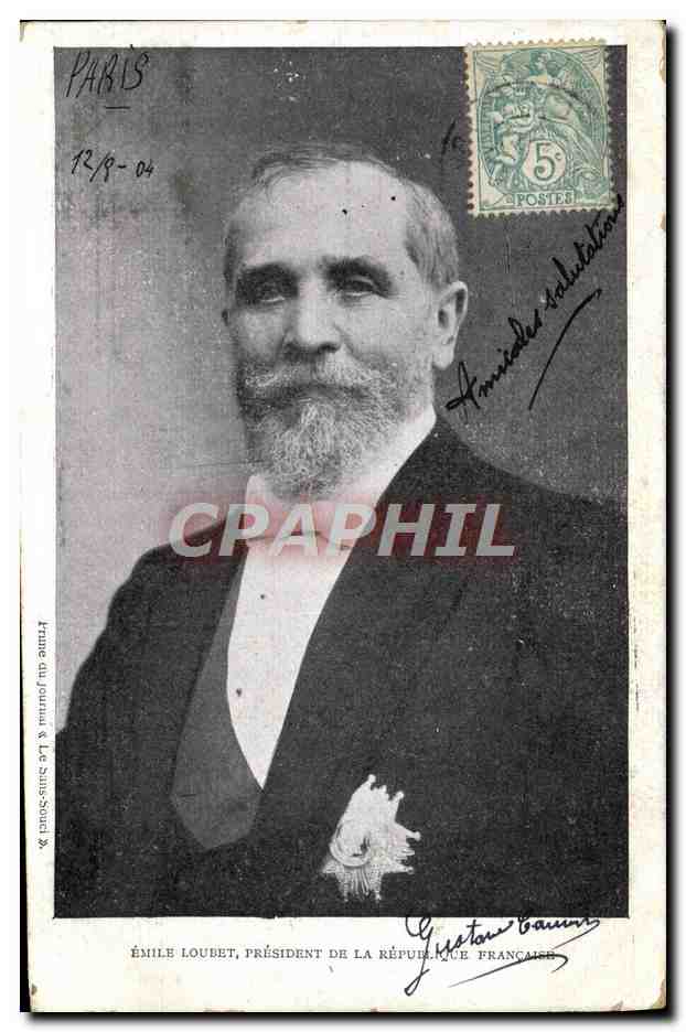 Émile Loubet, President of the French Republic — portrait — Publisher: France du Journal & Le Paris-Social