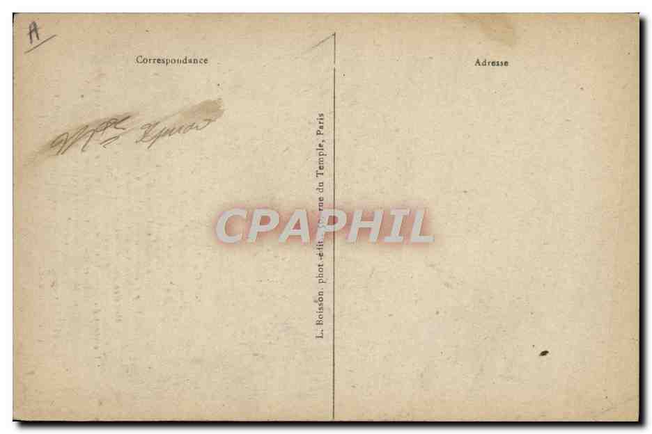 M. Gaston Doumergue — Président de la République 1924 — J. H. — Verso