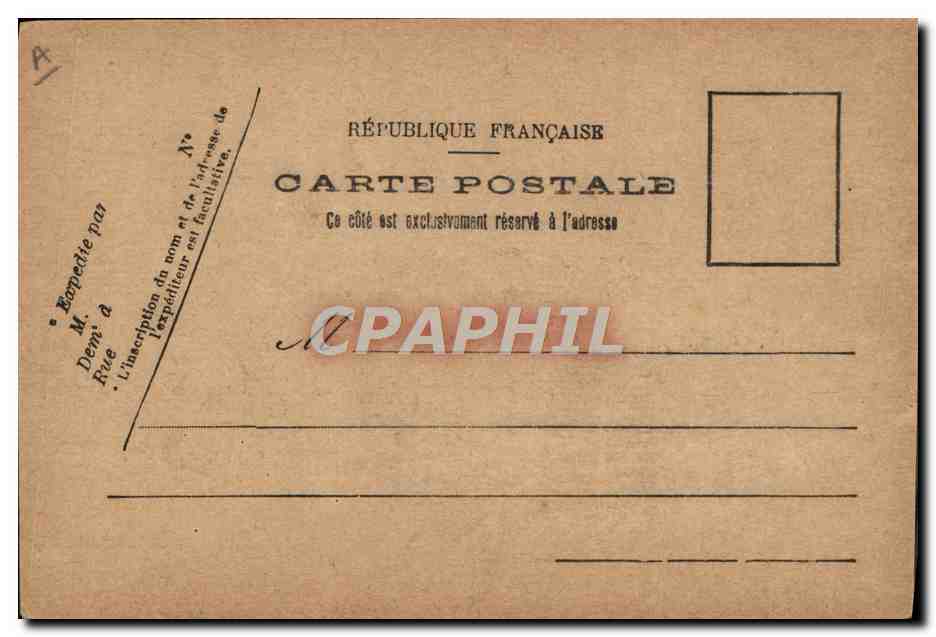 M. Émile Loubet — Président de la République française — carte postale française — Verso