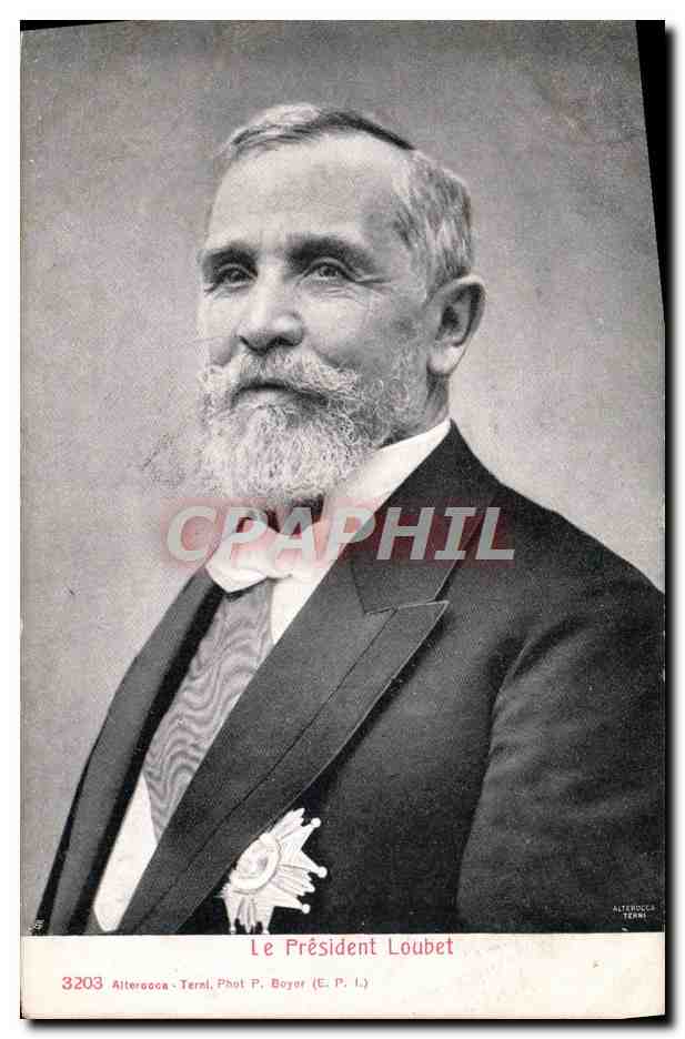 Le Président Loubet — portrait officiel — Phot. P. Boyer (E. P. L.)