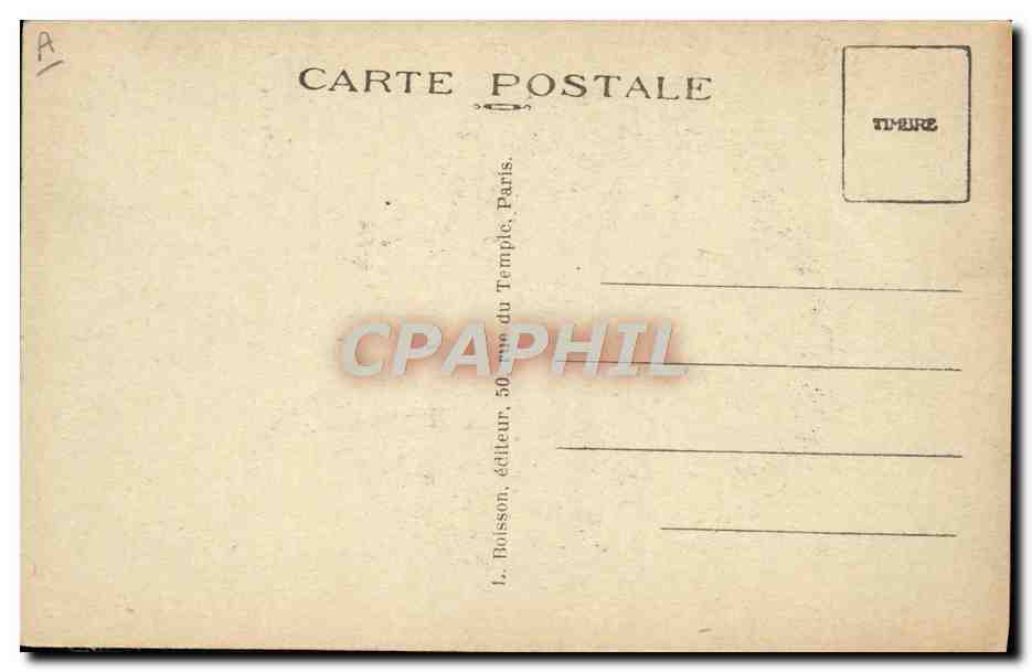 M. Albert Lebrun — Président de la République — Photo Henri Manuel — Verso