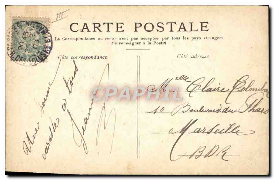 CPA Fallieres President de la Republique — Rückseite