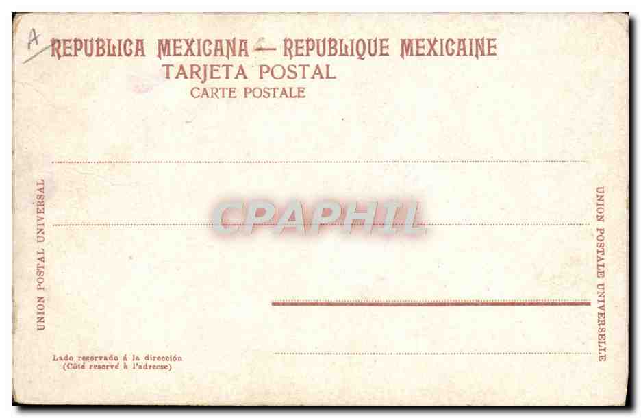 C. Gral. Porfirio Díaz, President of the Mexican States — J. K. 1. México. Regist. — Back