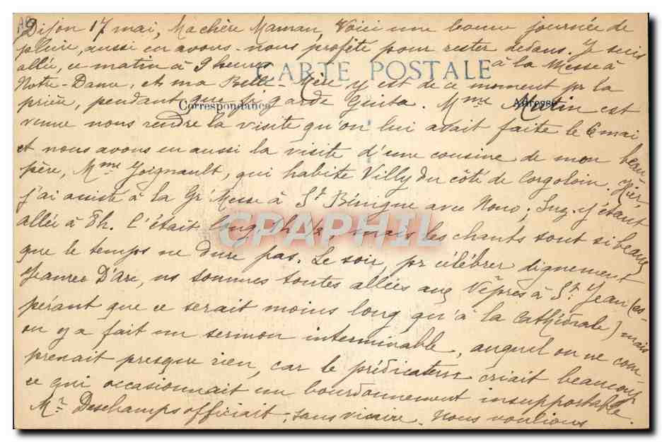 Portrait d'un homme barbu — 'Gloire vive ! France !' — éditeur BLD, n° de série non visible — Verso